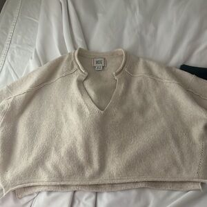 tan cropped sweater from BDG